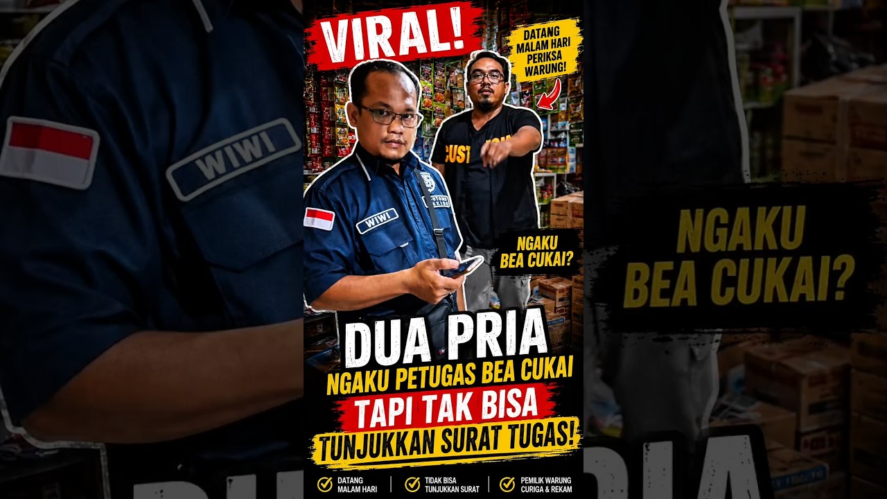 Ngaku Petugas Bea Cukai, Dua Pria Datangi Warung Malam Hari, Tanpa Surat Tugas! #berbagiinfo #facts