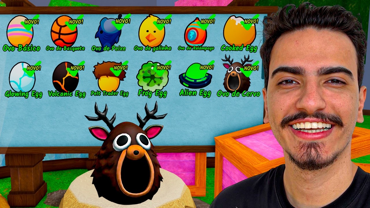 TODOS OVOS da PÁSCOA e OVO SECRETO do CERVO no 99 NOITES NA FLORESTA 🥚😱