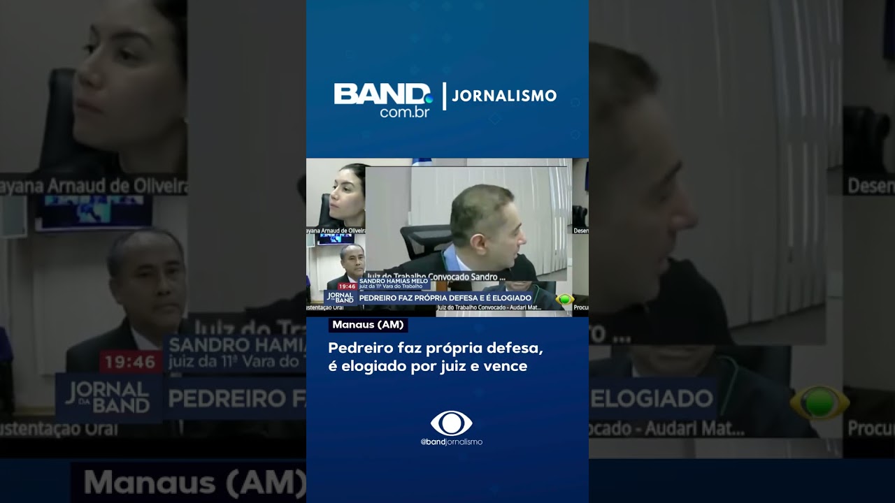 Pedreiro faz própria defesa, é elogiado por juiz e vence