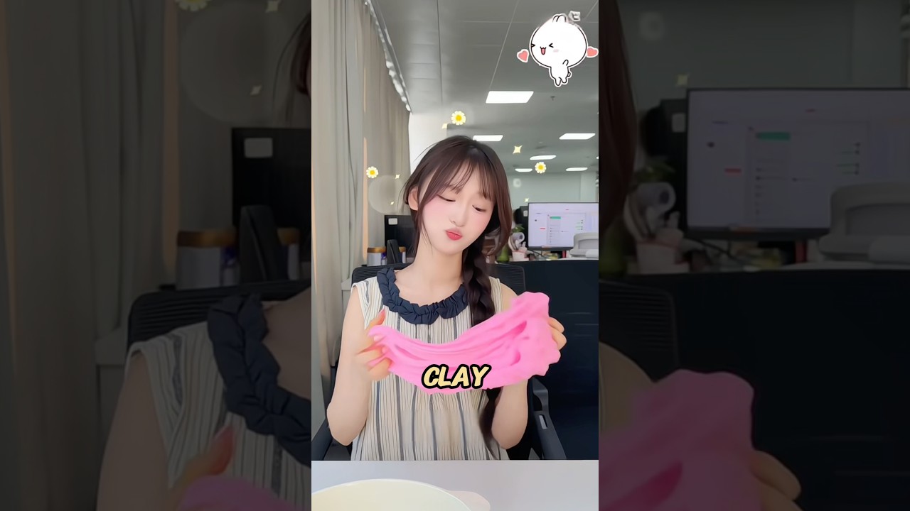 Nggak Sengaja Campur Clay Malah Jadi Slime #shorts