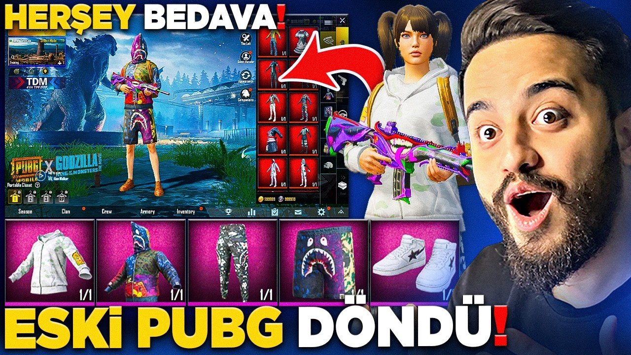 OHA! ESKİ PUBG MOBİLE GERİ DÖNDÜ! BEDAVA BAPE ve SINIRSIZ UC?! PUBG Mobile 2019