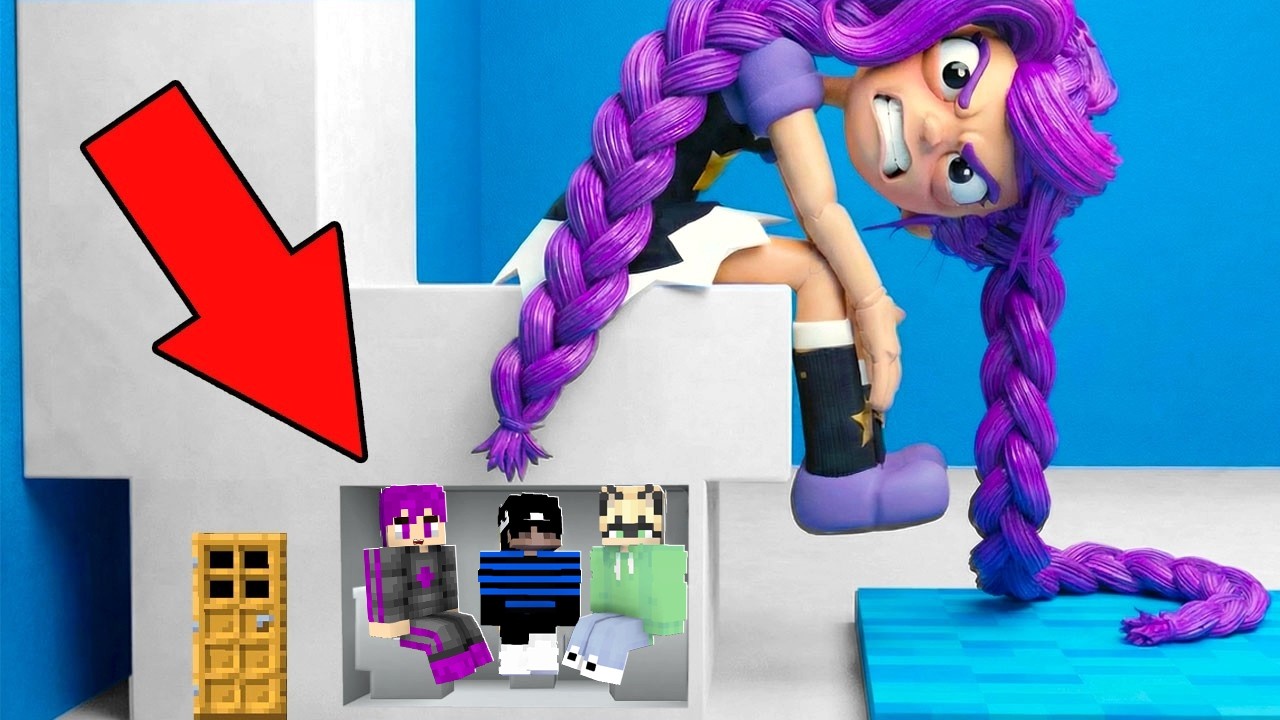 ماين كرافت : تحدي بناء مخبأ سري تحت حمام ليلي المتوحشة في منزلها مع اصدقائي 🔥😱