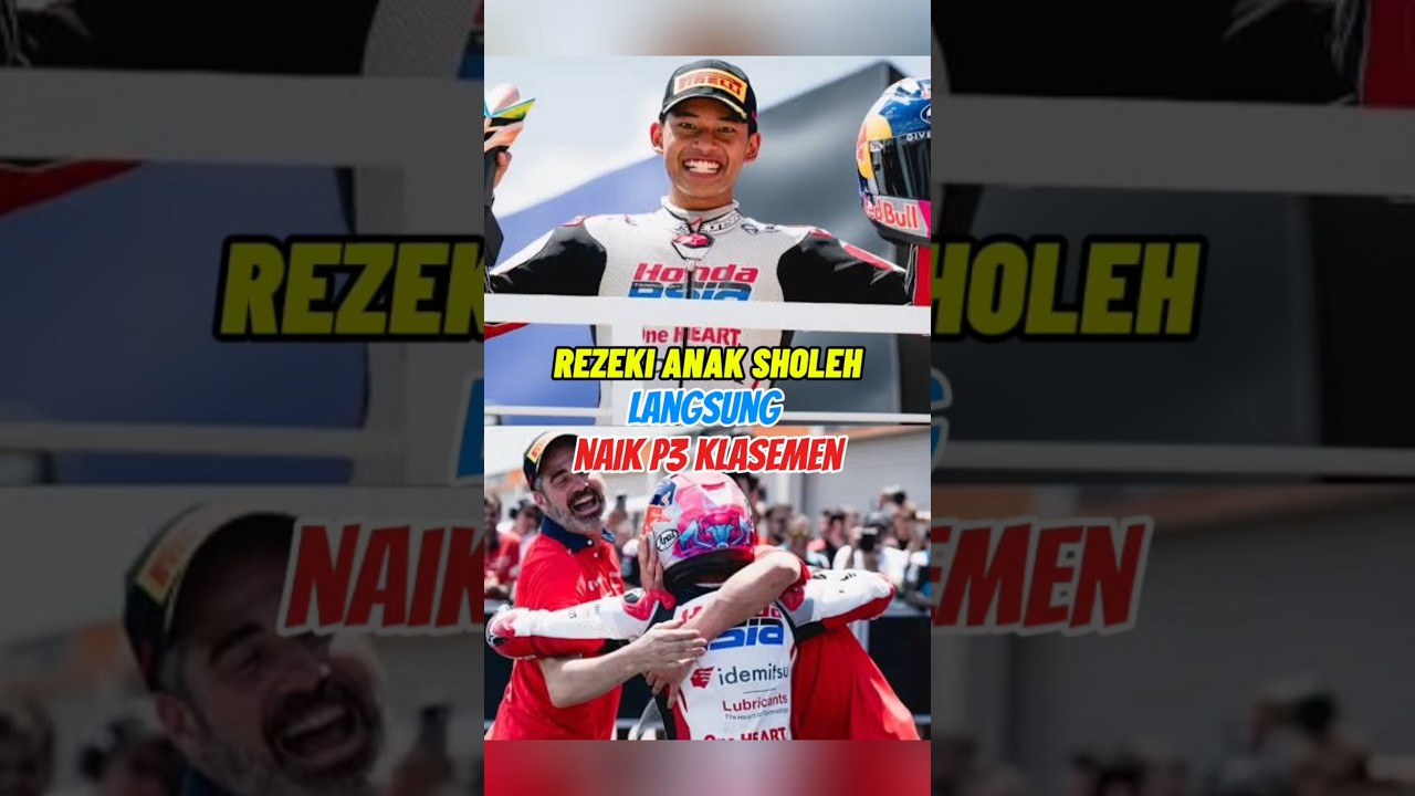 Rezeki Takkan Kemana! Veda Mendadak Masuk Tiga Besar Klasemen #motogp #vedaegapratama #moto3