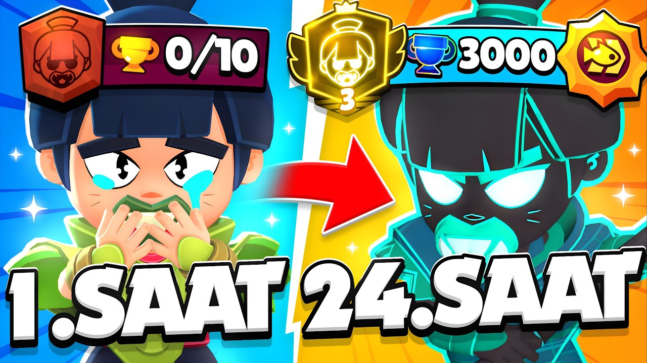 24 SAAT BOYUNCA NORI OYNADIM! BÜTÜN TAKTİKLER! 😮 | Brawl Stars