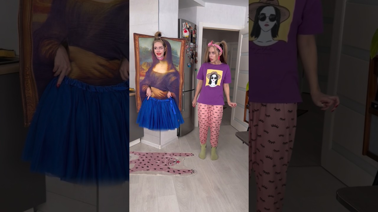 Magic Painting stole my SKIRT! 👗😱 #shorts