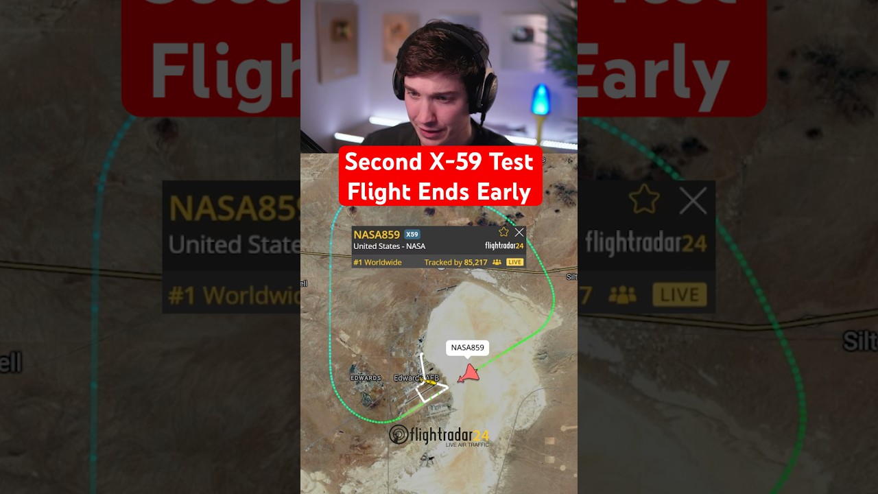 Second X-59 Test Flight Ends Early