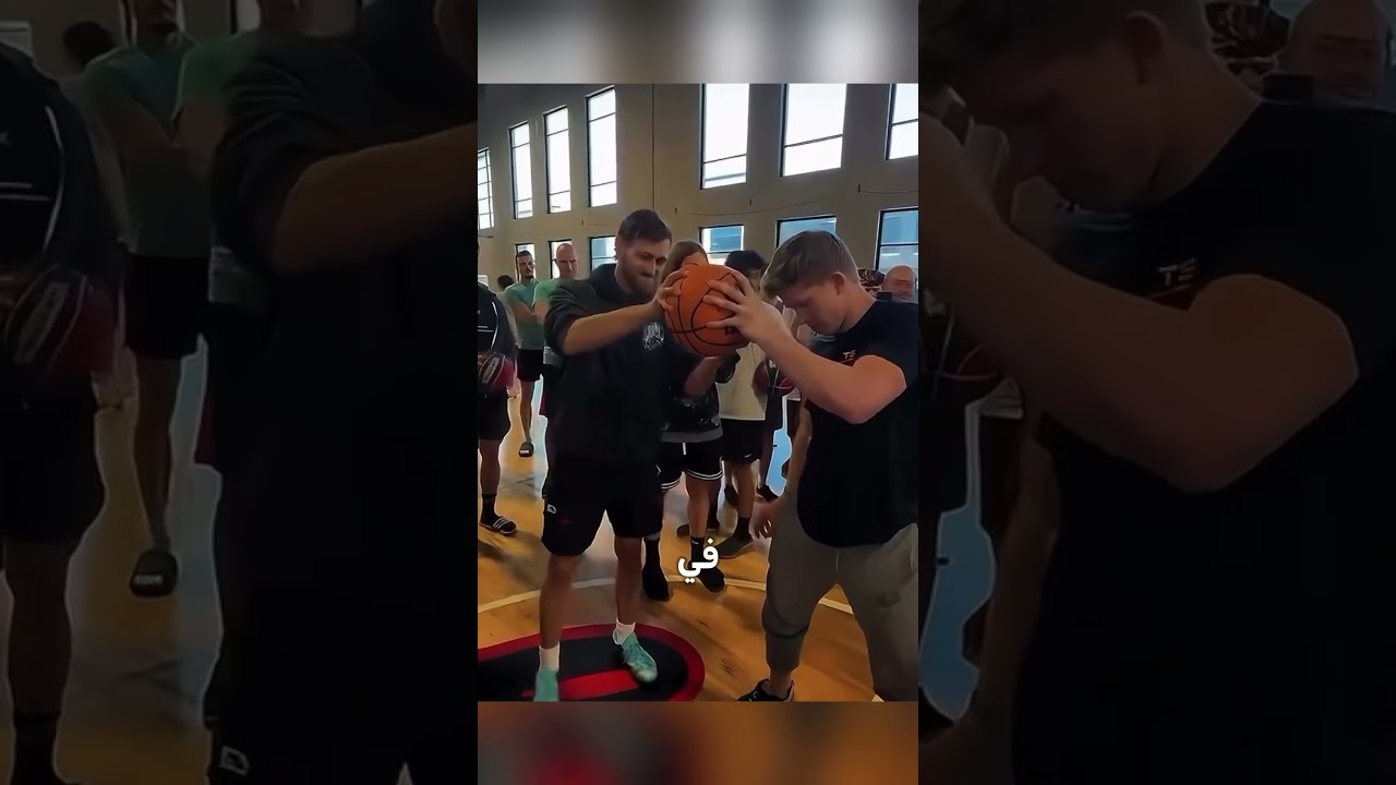 أول مرة يخسر الكورة في حياته! 😳🏀 #كرة_سلة #تحدي #ترند