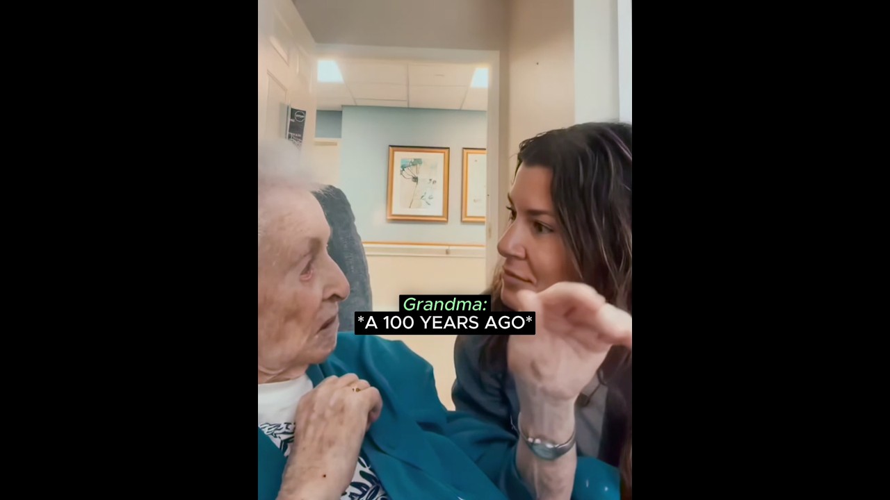 Grandmas secret to living till hundred 👵❤️