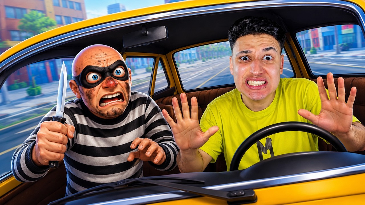 حرامى فى تاكسي اصلانو !! Taxi Driver VR