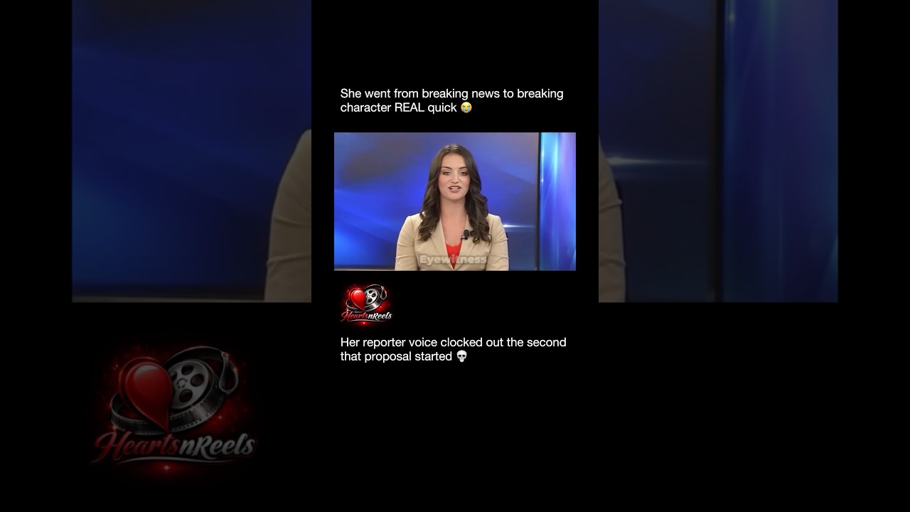 News Anchor Gets Proposed to LIVE on Air and Completely Breaks Character 😭💍