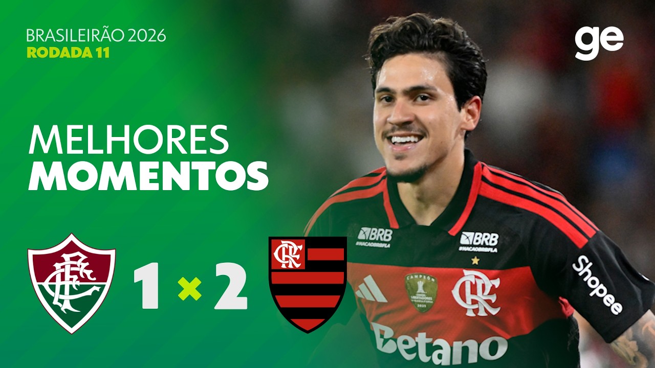 FLUMINENSE 1 X 2 FLAMENGO | MELHORES MOMENTOS | 11ª RODADA BRASILEIRÃO 2026 | ge.globo
