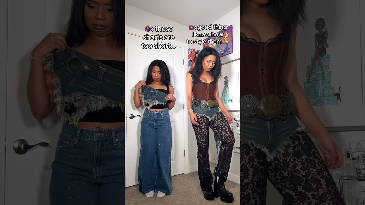 This or That: How to style your outfit with the shortest shorts in the world 🗺️ 💙