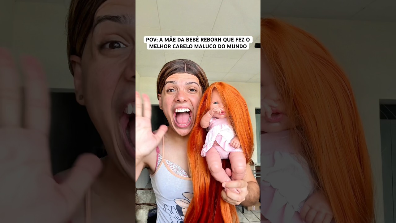 AQUELA MÃE DA BEBÊ REBORN QUE FEZ O MELHOR CABELO MALUCO DO MUNDO PRA ESCOLA