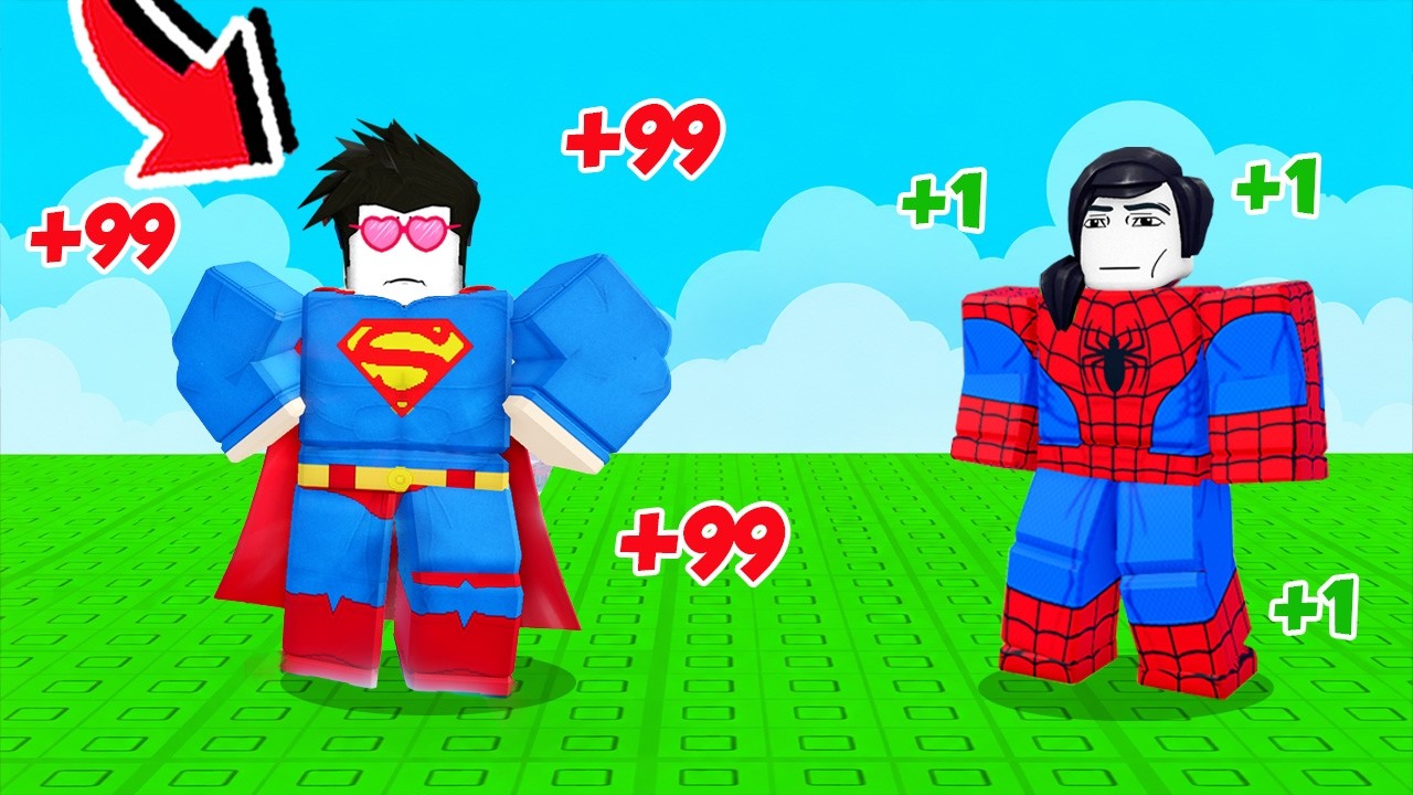 +1 EVOLUSI JADI SUPERHERO PALING OP DI ROBLOX!!!