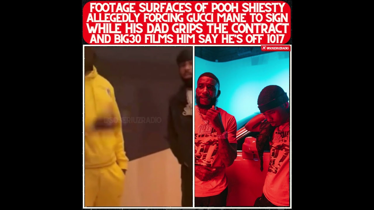 NEW FOOTAGE! POOH SHIESTY ALLEGEDLY FORCES GUCCI MANE TO SIGN AS BIG30 FILMS HIM SAY HE'S OFF 1017!