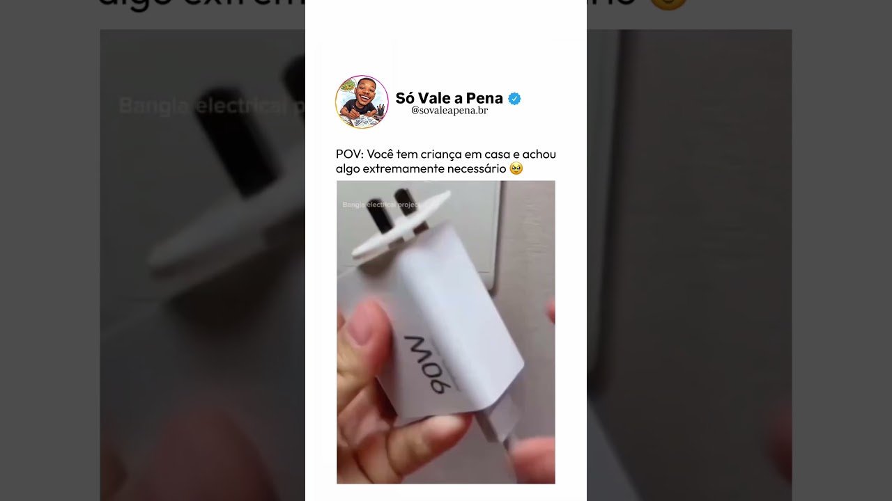 Segurança em primeiro lugar! 👶⚡ Protetor de tomada com travamento automático!