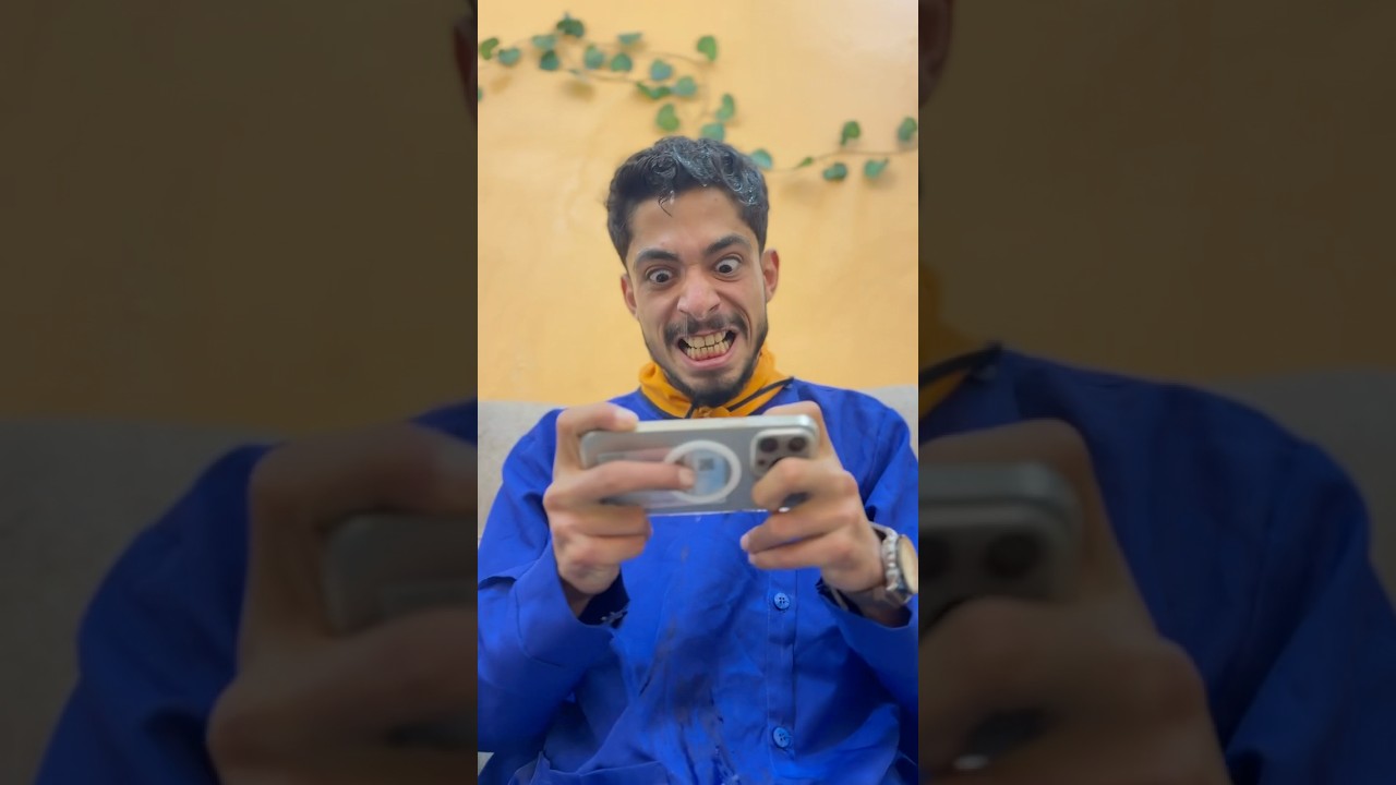 ‏ ‏لعبة ببجي والأب العربي 😂)￼￼نزار الحموي#shorts ￼