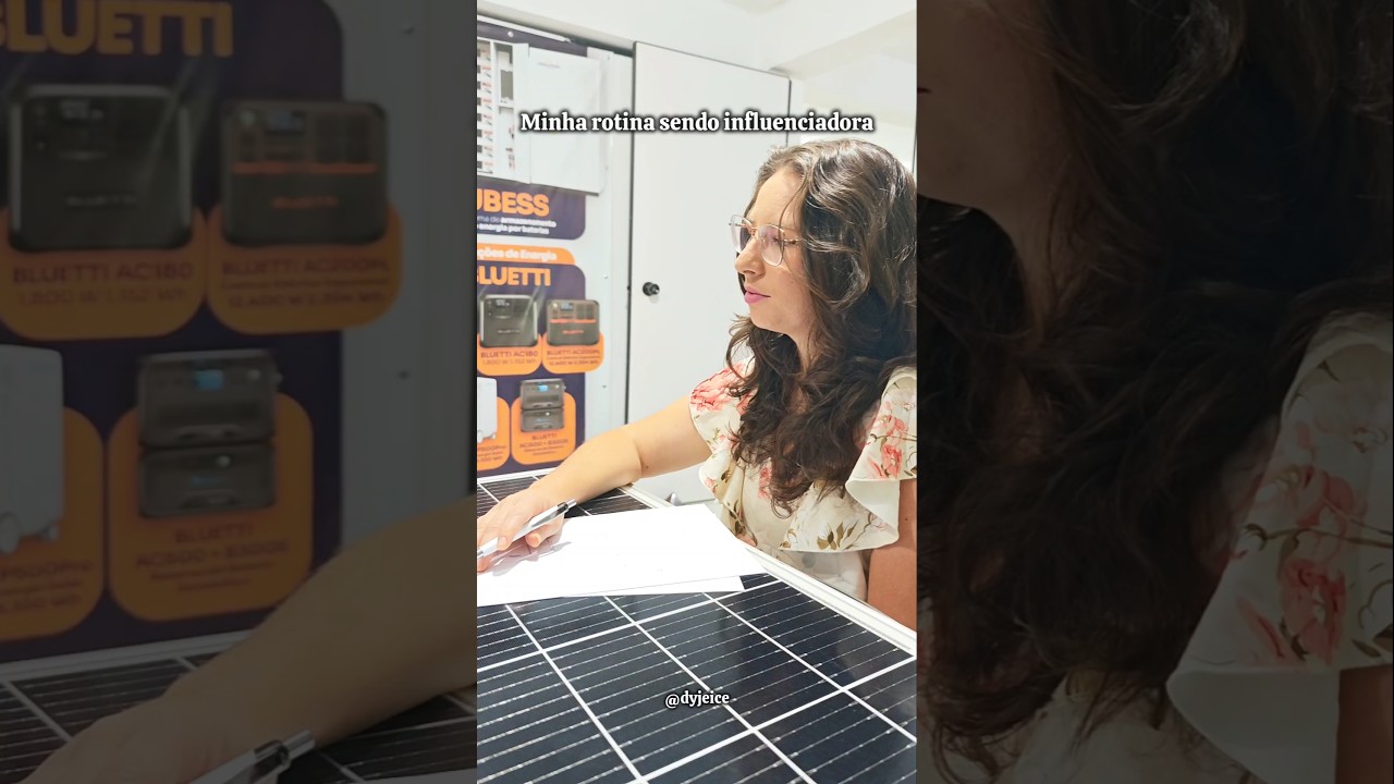 Minha rotina sendo influenciadora