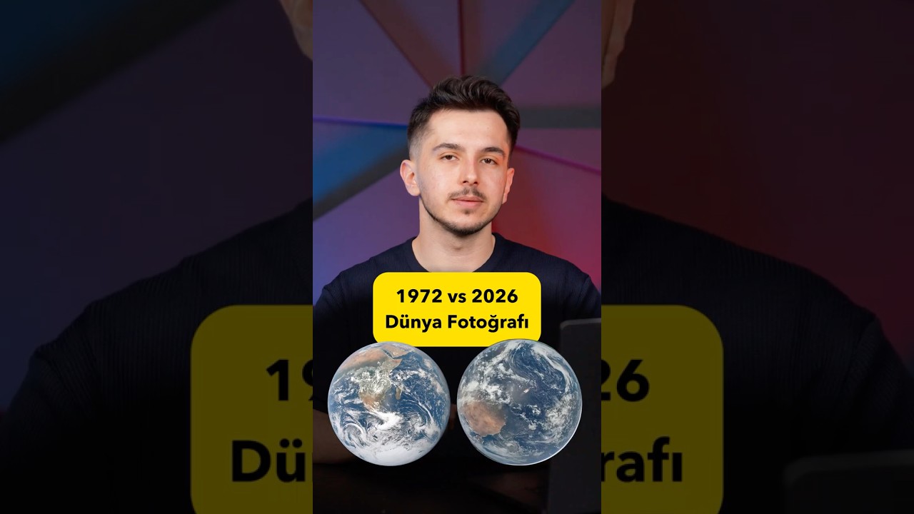 1972 vs 2026 dünya fotoğrafı! 54 yıl önce nasıl bu kadar net çekildi?
