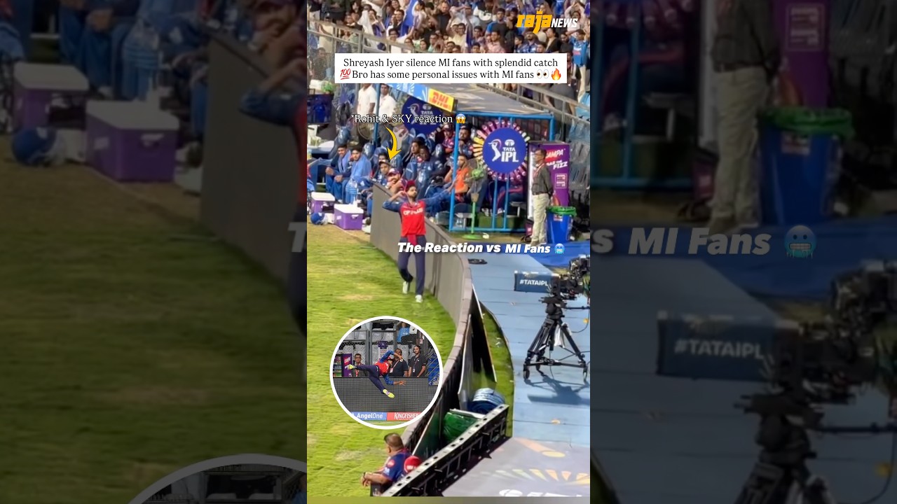 Shreyash Iyer silence MI fans with splendid catch 💯Bro has some personal issues with MI fans 👀🔥