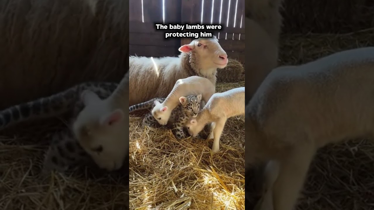 A Snow Leopard Was Born in My Barn. My Sheep Raised Him ❤️