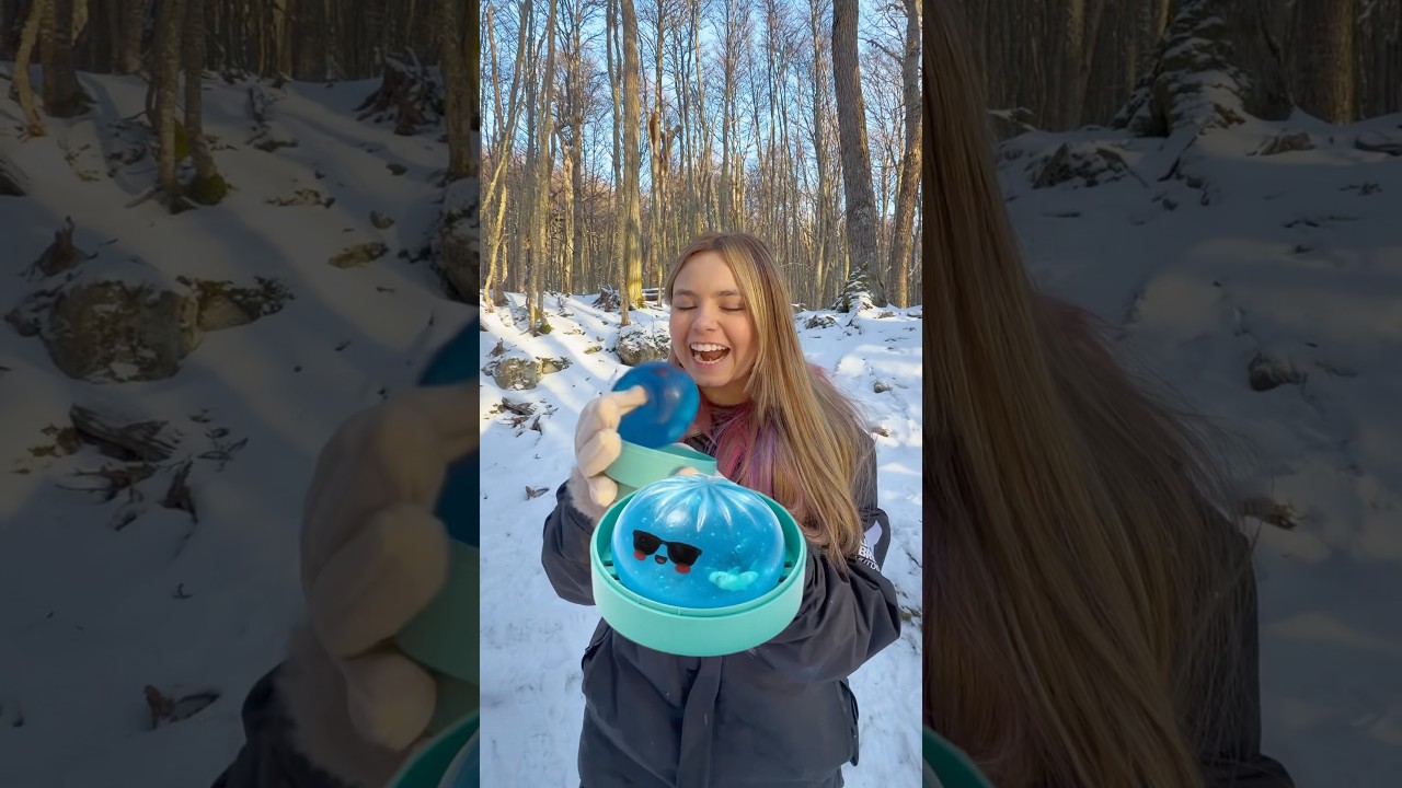 Coloquei o dumpling shark na neve por 24h
