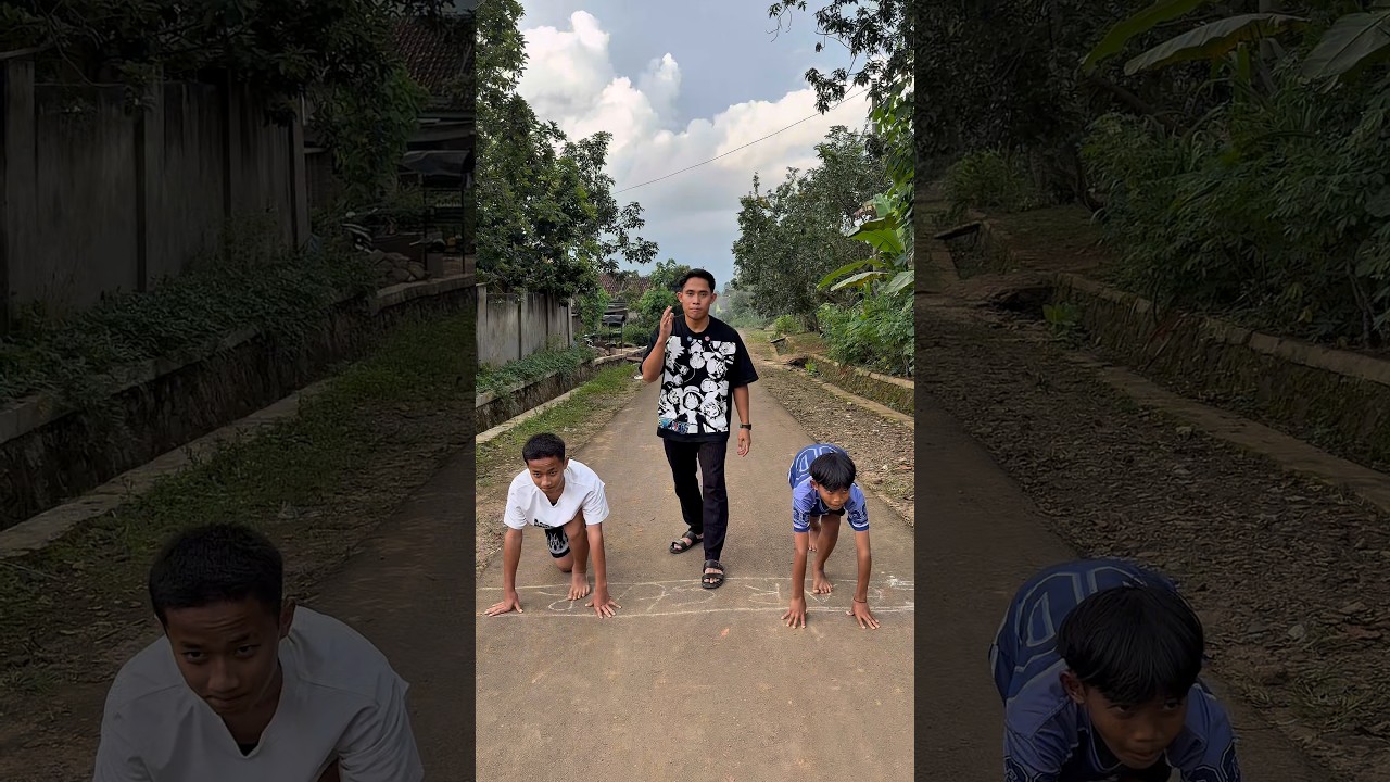 Lomba lari fahmi vs mas matin#shorts #minivlog #bocilwargads #maspreman