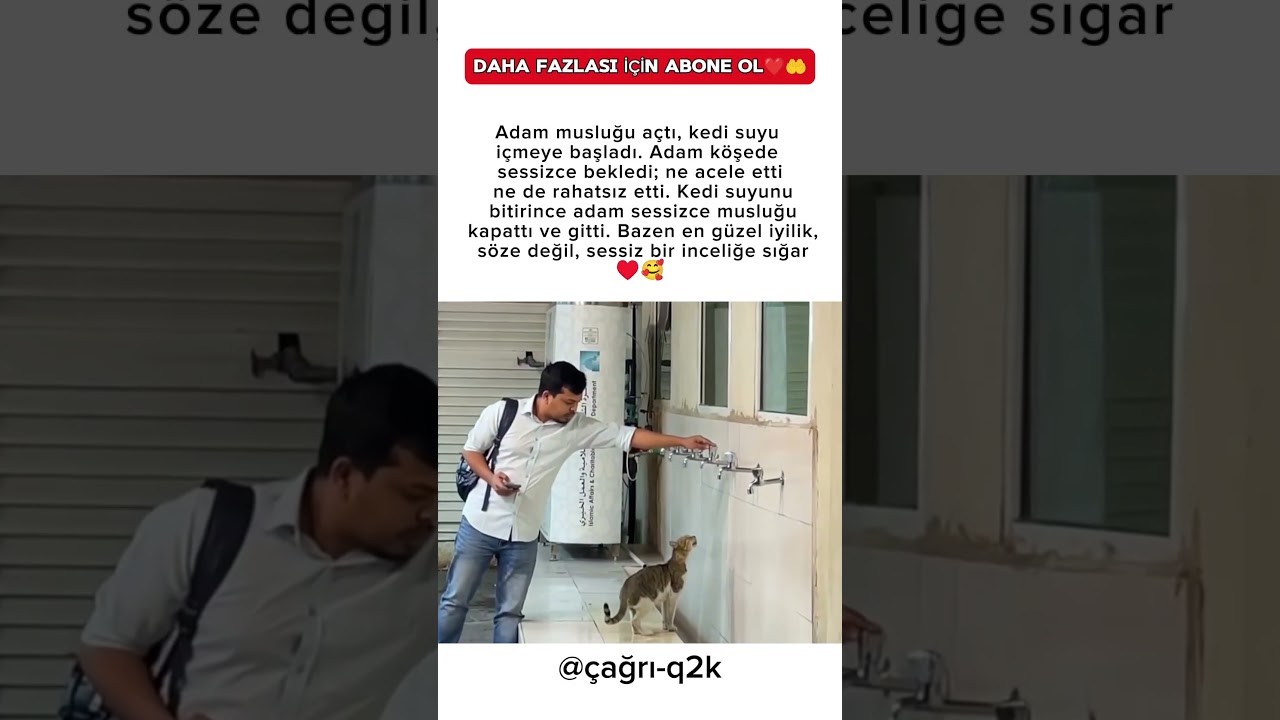 Hiç konuşmadan yapılan en güzel iyilik♥️🥰