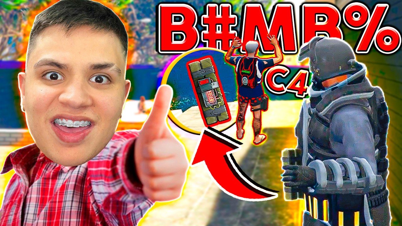 COLEI C4 nas COSTAS DELE! 😂 GTA RP (Paulinho o LOKO)