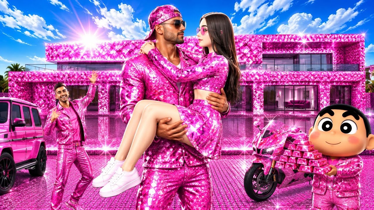 Jack and Shinchan Ko Mila Pink Diamond House 💥😱 Indian Theft Aura Simulator 🤩 Aryan Gamerz 