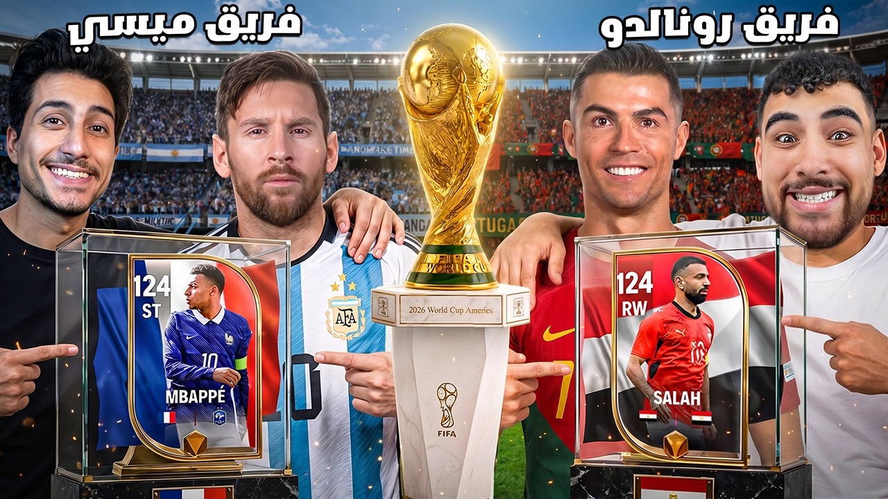 تحدي فريق رونالدو في كأس العالم ضد فريق ميسي🏆(مع عبدو🤯)