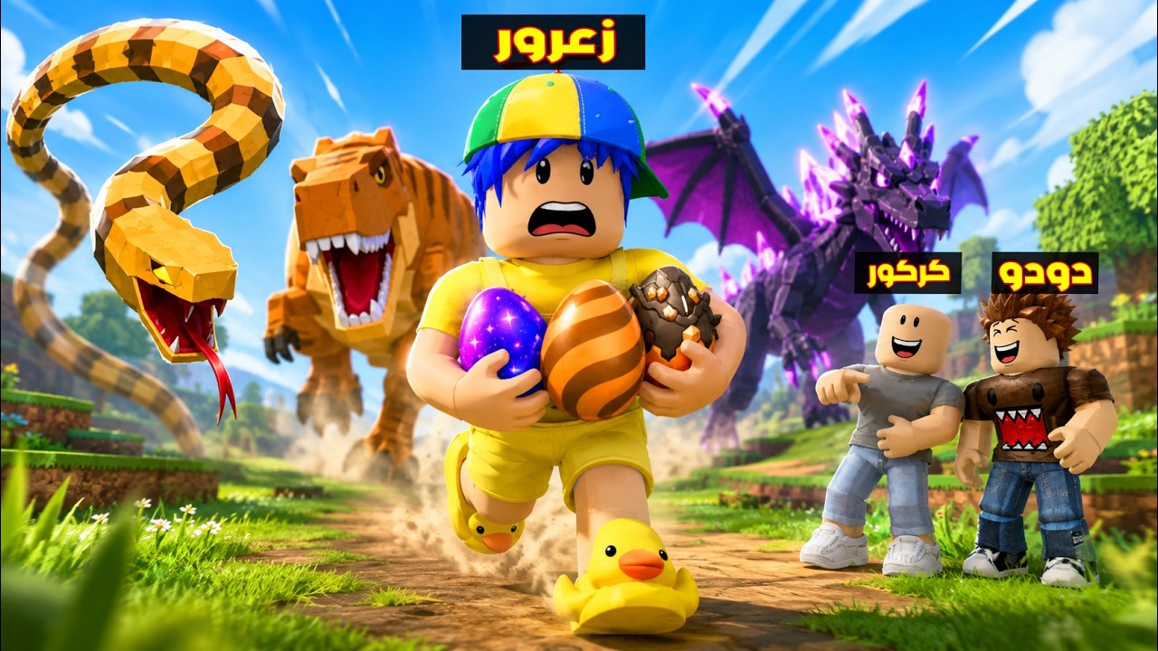 فلم روبلوكس : زعرور يضرب العمالقة و يهرب 😱🔥