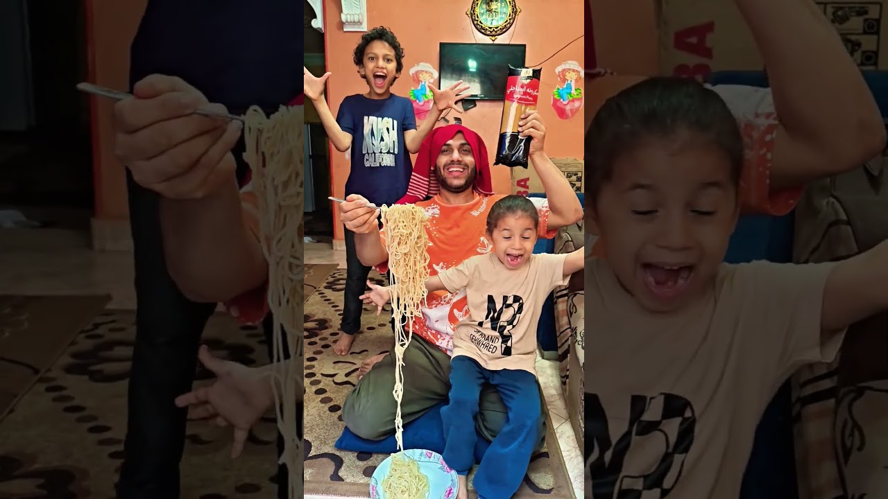 معكرونه|اندومى|سباكيتى|حزن باب الحاره|لما امك تعمل معكرونة واندومي|Indomie|Spaghetti|Macaroni🍜