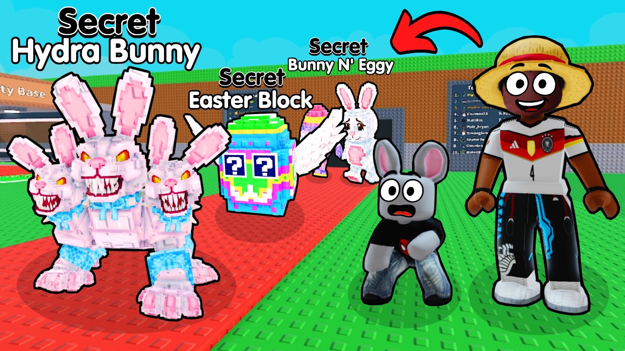 🐰HYDRA BUNNY, EASTER LUCKY BLOCK e NOVOS BRAINROTS DE PÁSCOA NO ROUBE O BRAINROT!