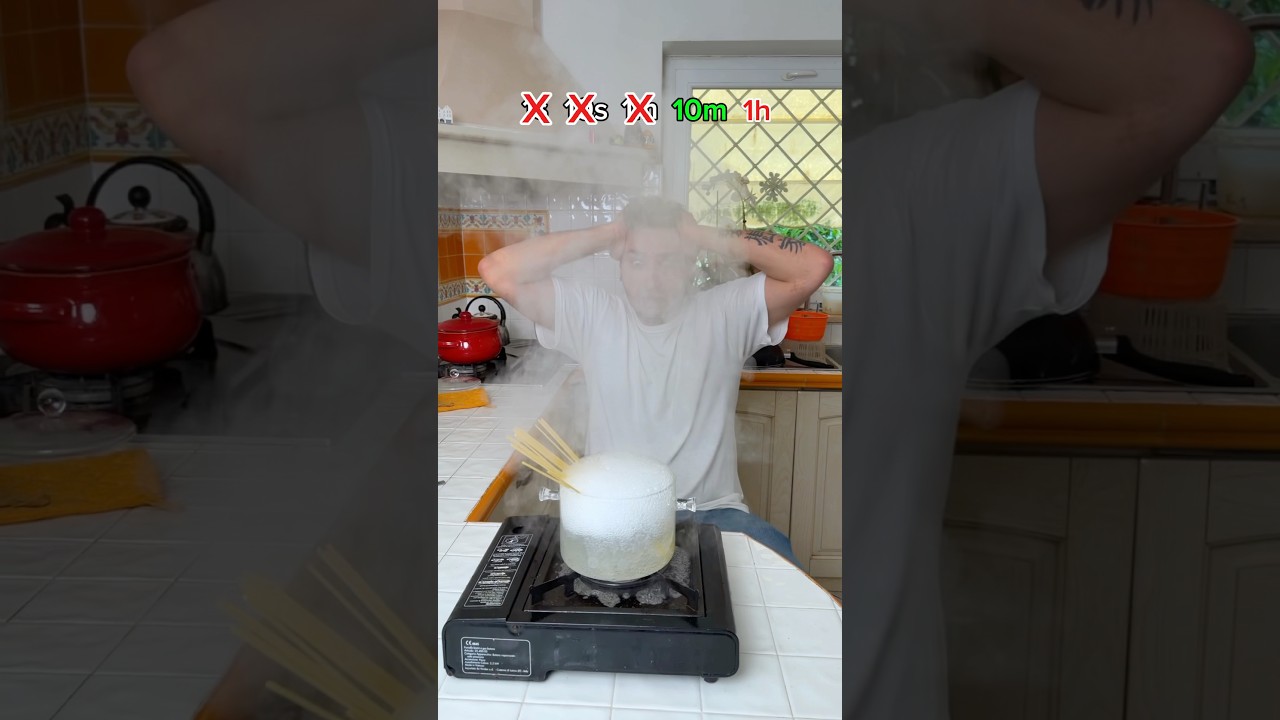 We cook SPAGHETTI for ONE HOUR
