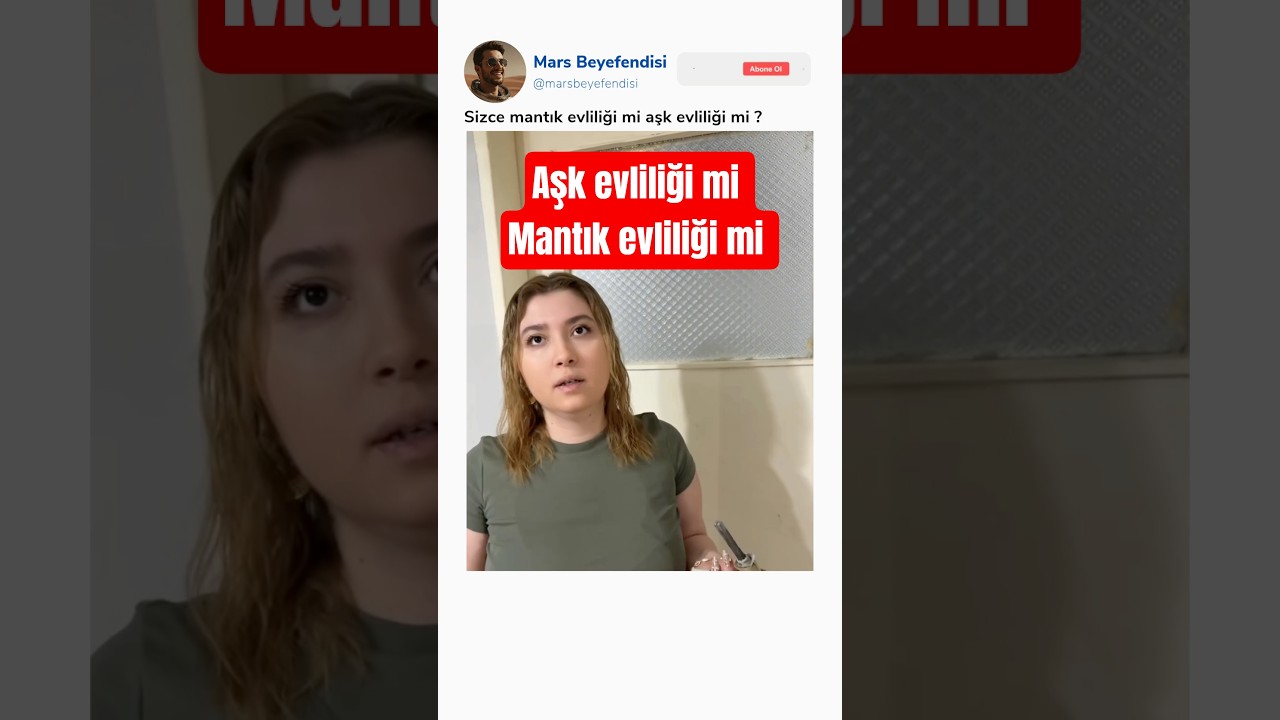 Sizce mantık evliliği mi aşk evliliği mi hangisi daha iyi