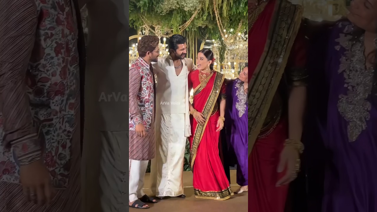 విజయ్ రష్మిక రిసెప్షన్ కు వచ్చిన అల్లు అర్జున్ | Allu Arjun Attend On Vijay Rashmika Marriage