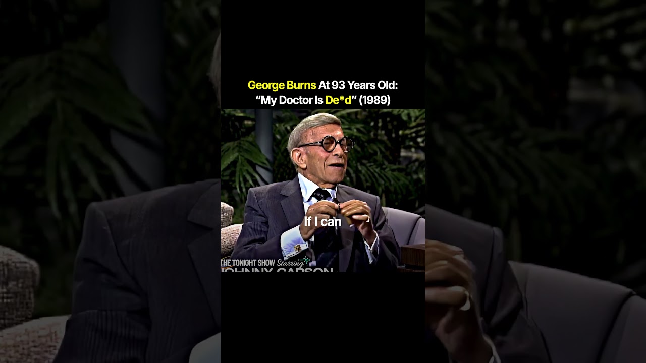 George Burns At 93 Years Old Still Sharper Than Ever