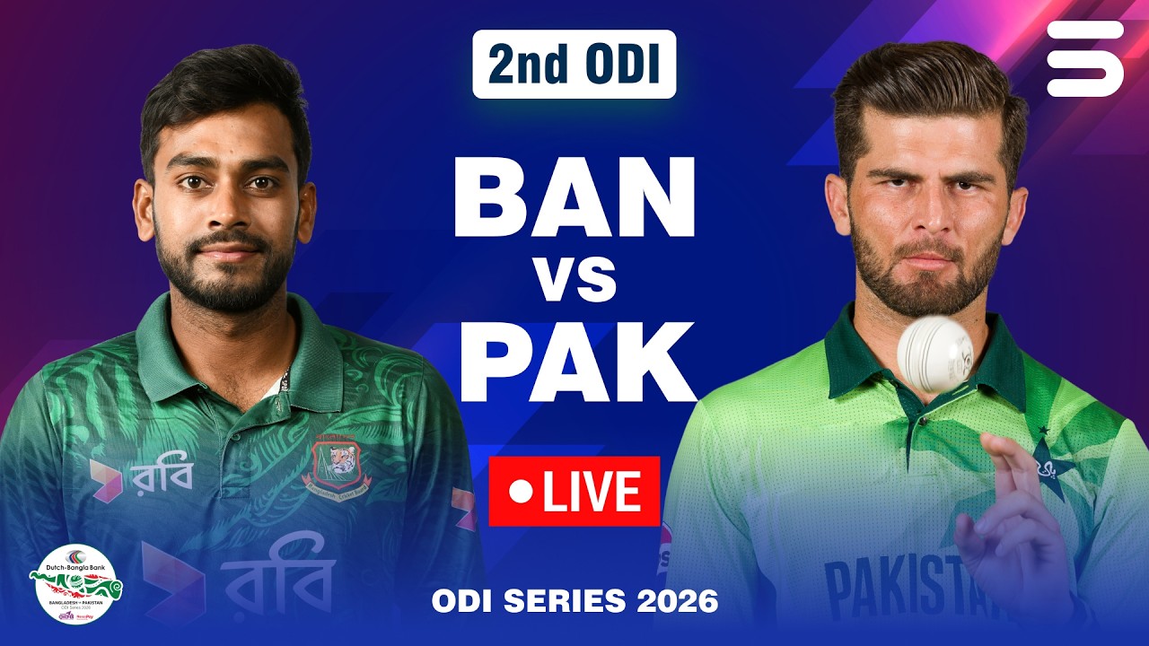Live | Bangladesh vs Pakistan | Match 02 | ODI Series 2026 | M9F1K