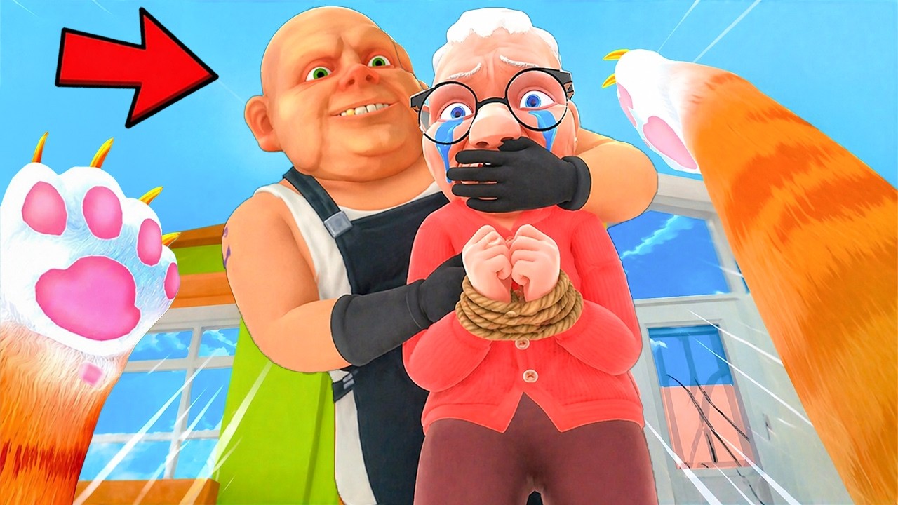 قررت أراقب الجزار ! واكتشفت إنه الجدة مخطوفة! 💀😱 | I Am Cat VR