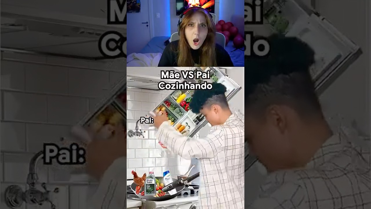 Alemã reage ao JoojNatu - MÃE COZINHANDO vs PAI COZINHANDO