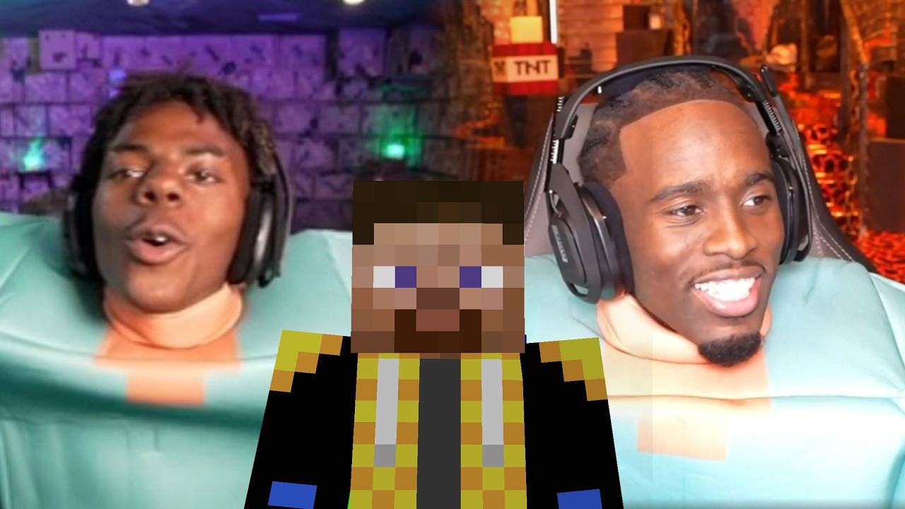 Racing Kai Cenat and Speed (all 4 Minecraft Bosses)