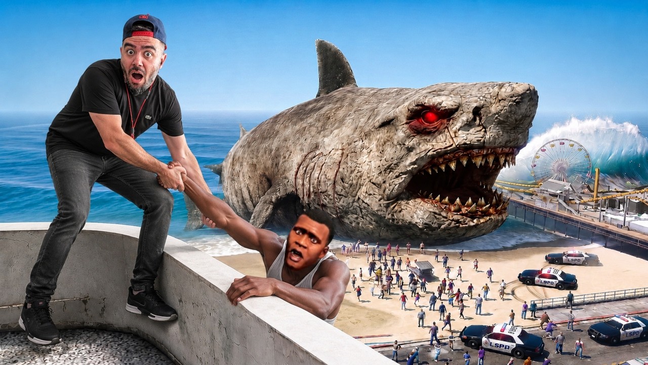 FRANKLINI DEV KÖPEK BALIGINDAN KURTARDIM - GTA 5 MODS