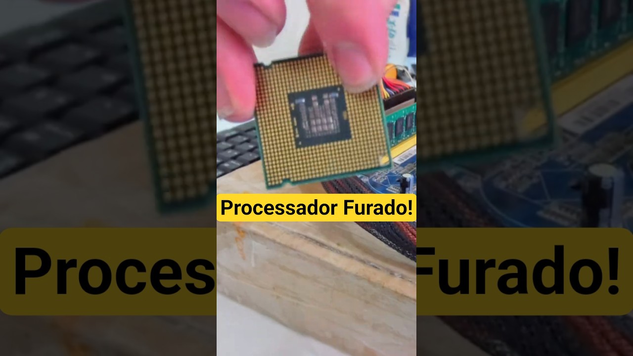 Ligando o processador com um buraco! #shorts