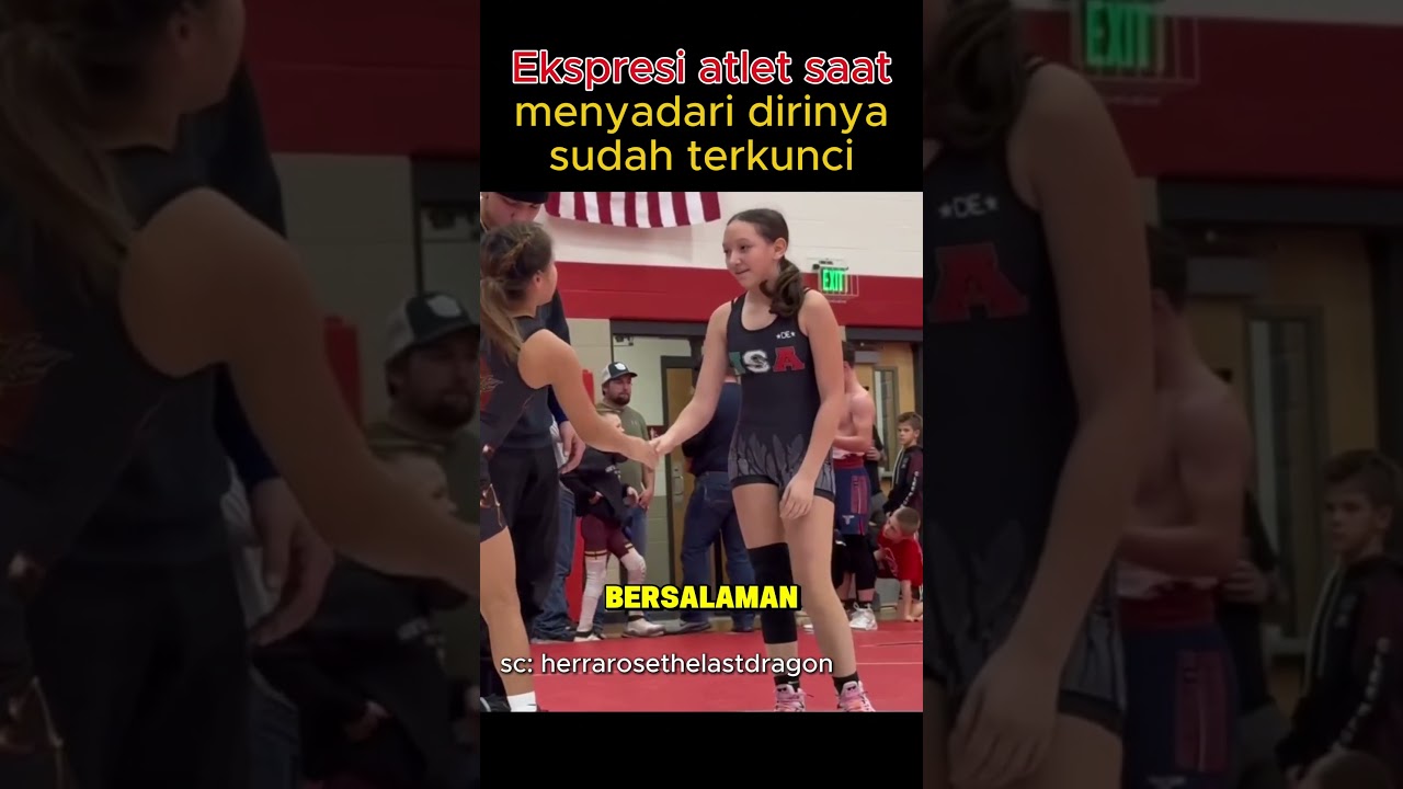 Ekspresi atlet saat menyadari dirinya sudah terkunci