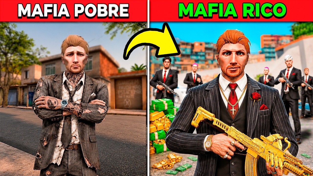 Passei de MEMBRO da MAFIA POBRE ATÉ RICO! (GTA 5 RP)