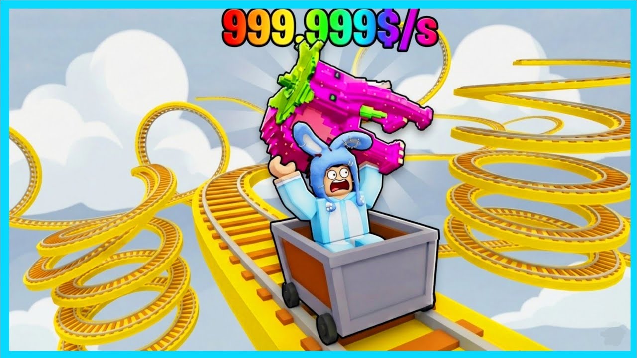 MIPAN & ZUZUZU Naik Kereta Roller Coaster Untuk Dapat Brainrot! ROBLOX