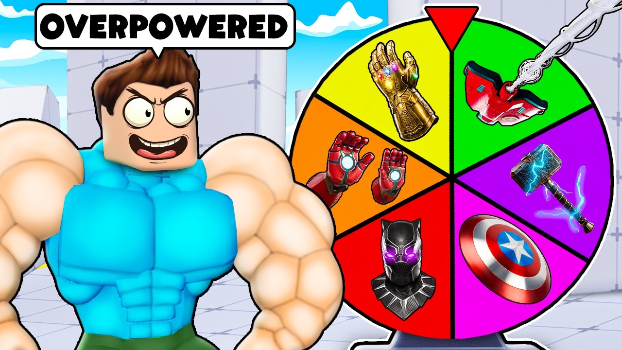 I USED SUPERHERO SPIN THE WHEEL IN RIVALS ROBLOX !!