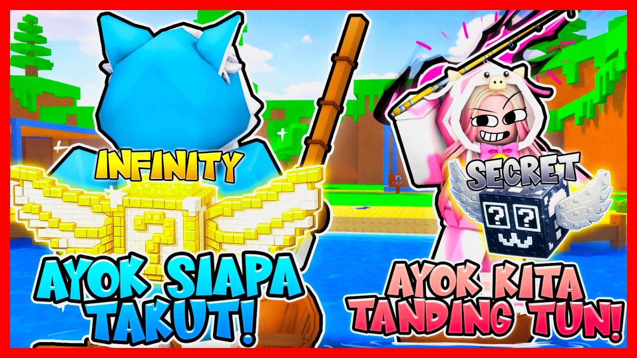 ATUN PRANK MOMON DENGAN MENGGUNAKAN PANCINGAN ADMIN DI CATCH LUCKY BLOCK !! Feat @sapipurba Roblox