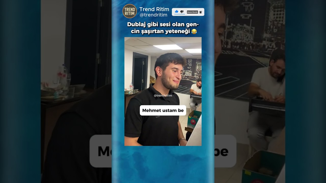 Dublaj Gibi Sesi Olan Gencin Yeteneği 🤣😆